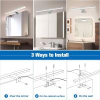Lámpara LED Baño 18W 80cm Temperatura de Color Dual 4000K 6000K, 2000lm Lámpara Baño, Apliques Espejo de Baño Impermeable, Se Pueden Instalar en Espejos/Gabinetes/Paredes - details 15