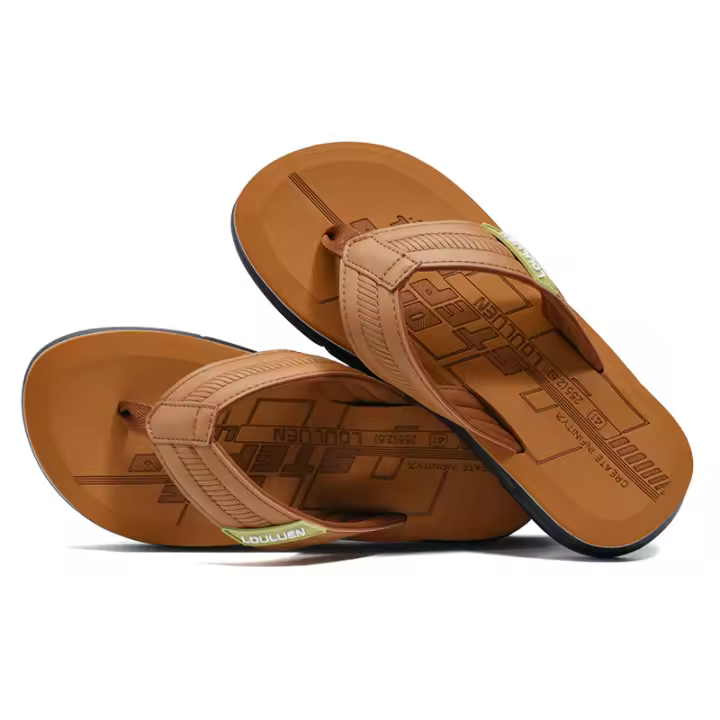 Sandalias casuales de verano, zapatillas geniales casuales para hombre al por mayor, versión coreana de zapatos de playa de moda. - 1