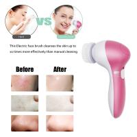 Cepillo eléctrico 5 en 1 para limpieza Facial profunda, Kit de cuidado de la piel para Spa, limpiador de poros y cuerpo, herramienta masajeadora de belleza - details 2
