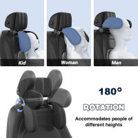 Almohadas de Cabeza Ajustables para Coche con Espuma de Memoria Soporte de Cuello para Adultos y Niños - details 6