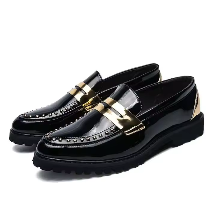 Zapatos de fiesta informales de lujo para hombre, calzado informal de negocios, formal, de cuero clásico, moda británica, Oxford - 1