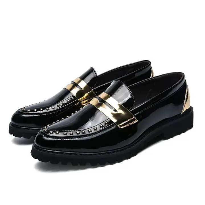 Zapatos de fiesta informales de lujo para hombre, calzado informal de negocios, formal, de cuero clásico, moda británica, Oxford - 1
