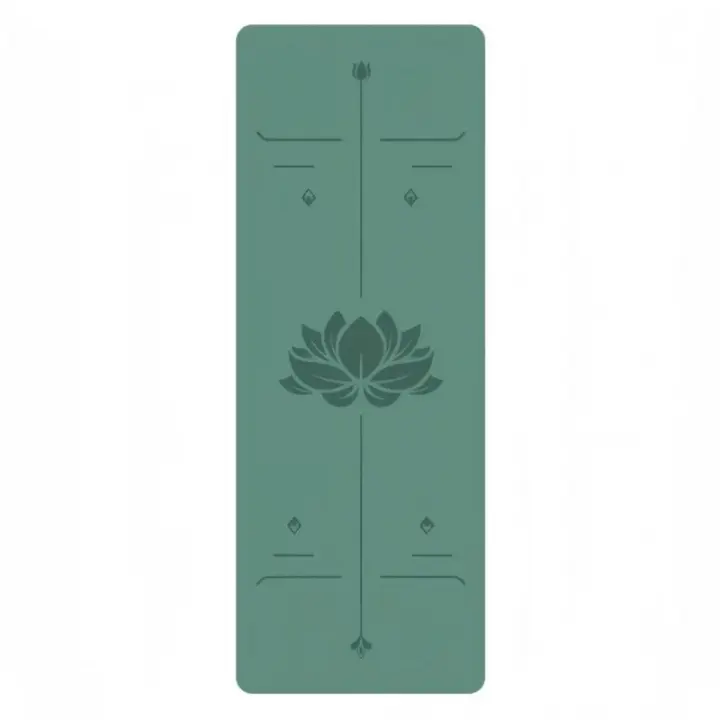 Estera de yoga de meditación espesa antideslizante de goma natural esmerilada de cáscara de coco profesional - 1