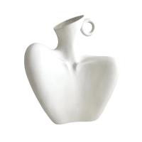 Florero de cerámica con forma de cuerpo femenino, florero pequeño minimalista de cerámica, estatua de cuerpo blanco para decoración del hogar - details 0