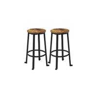 Juego de 2 Taburetes de Bar Altura Ajustable Soporte hasta 136 kg Ideal para Comedor, Cafetería, Bar, Sala o Cocina - details 12