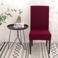 Cubierta de Silla de Spandex Ajustable Colores Sólidos para Comedores y Cocinas - details 12