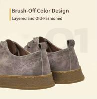 Zapatos casuales para hombres genuinos para adultos, moda antigua, zapatos de cuero hechos a mano de alta calidad - details 8