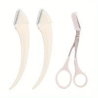 Set de Tijeras de Cejas Curvas Navaja para Cejas con Peine Herramientas de Belleza Fáciles y Convenientes para Principiantes - details 7