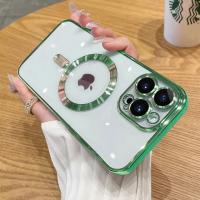 Funda de teléfono de carga inalámbrica magnética chapada de lujo para iPhone 13, 12, 11 Pro Max, funda de TPU suave, Protector de lente, accesorios de teléfono - details 11