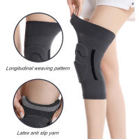 Mangas de compresión de rodilla, soporte de rodilla con almohadillas de Gel para rótula, entrenamiento, correr, levantamiento de pesas, alivio del dolor articular, 1 par - details 5