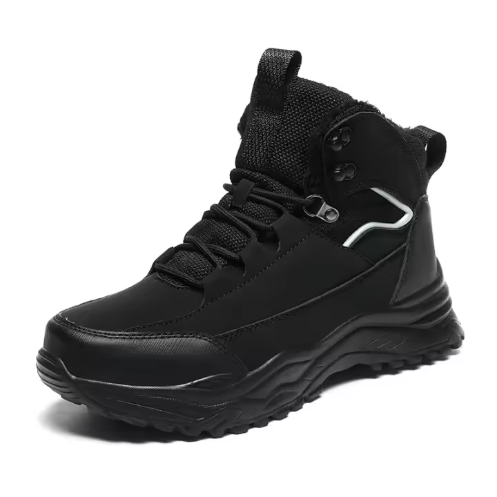 Botines de Felpa para Hombres Zapatos Informales para Exteriores Zapatos de Invierno - 1
