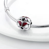 Abalorios de plata 100% auténtica con huellas de pata, joyería fina de cumpleaños para mujer, pulsera de 3mm, regalo con piedra de circón principal - details 8