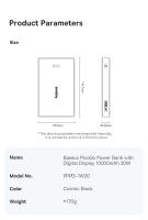 Baseus PD20W Carga Rápida Batería de Litio-Ion de 10000mAh con Pantalla Digital - details 10