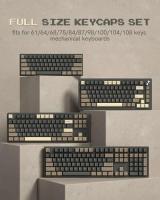 Womier 138 Keys Retro Brown Gray PBT Keycap Double Shot Profile Key caps for Cherry MX Switches nical Gamer Keyboard - details 4