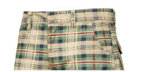 Pantalones Medios Para Hombre Algodón Cómodo Verano Deportes Al Aire Libre Playa Estilo Safari Tren Plaid Corte Regular Talla Grande - details 9