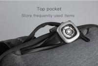 Mochila de viaje multifuncional para hombre, bolsa impermeable antirrobo para ordenador portátil de 15 pulgadas con recarga USB mejorada - details 16