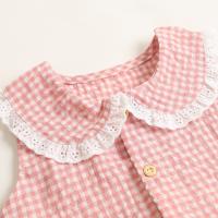 -Body de Algodón para Bebé y Niña, Sin mangas, Ropa de Verano, Lindo A cuadros, Princesa, Color Dulce - details 12