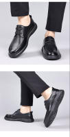 Zapatos de cuero casuales de gran tamaño de primavera zapatos de cuero genuino de los hombres con cordones zapatos de cuero de los hombres de suela blanda zapatos individuales diarios zapatos de los hombres de piel de vaca de primera capa - details 12
