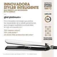 ghd platinum+ blanca - Plancha de pelo profesional inteligente, menos rotura del cabello, más brillo y protección del color, tecnología Ultra-zone, temperatura óptima de peinado 185ºC homogénea - details 1