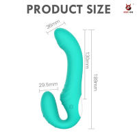 Consolador masajeador de próstata Anal sin tirantes para mujer, vibrador doble femenino, punto G, Juguetes sexuales para adultos, pareja, 10 velocidades - details 16