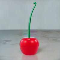 Cepillo De Inodoro En Forma De Cereza Creativa Con Mango Largo Y Bricos Suaves Para Limpieza Del Baño Herramienta De Cepillo De Papelera - details 2