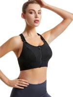 Sujetador deportivo para mujer, Top corto, chaleco de Yoga con cremallera frontal, talla grande, correa ajustable a prueba de agua - details 11