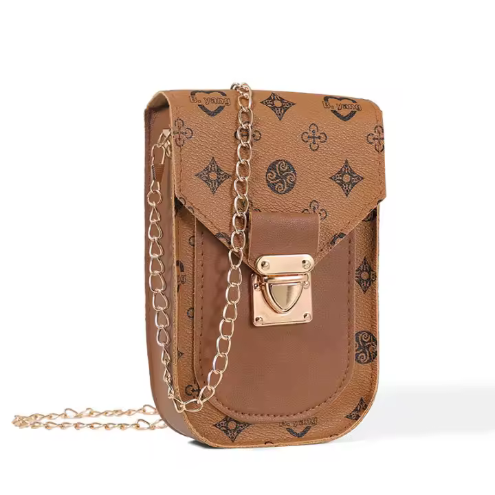 Bolso estampado para teléfono móvil 2025, bolso para mujer, bolso para teléfono móvil, bolso de mujer, bolso bandolera con cadena moderno y versátil - 1