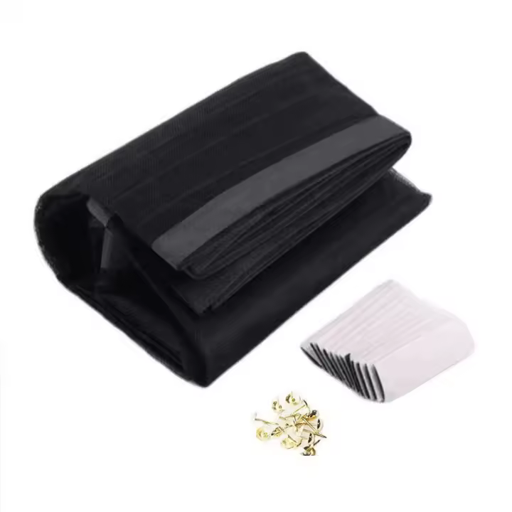 Mosquitera con cierre magnético para puerta, cortina antimoscas para puerta de balcón y Patio, color blanco - 1