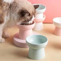 Cuenco de alimentación para gatos, cuenco elevado de cerámica de 300ml, comederos de agua para comida de perros, protección del cuello elevado, platos de alimentación para mascotas, gatito - details 2