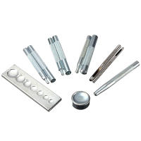 Kit de herramientas de perforación para artesanía de cuero, 11 piezas, resistente, con Base, remache a presión para instalar botones de remache - details 3