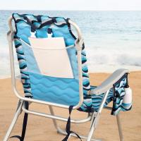 Silla de Playa Plegable, 64x63x43/105 cm, Aluminio y poliéster, 5 Posiciones, con Asas de Mochila, Reposabrazos y Bolsillos Laterales, Antivuelco, Resistente y Ligera, Modelo Aruba (62416) - details 4