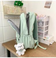 Mochila japonesa grande para estudiantes, sencilla y versátil, material de poliéster unisex, decoración de muñecas - details 27