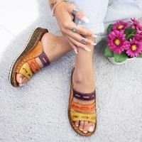 Zapatillas de tacón de cuña para mujer, zapatos de verano - details 5