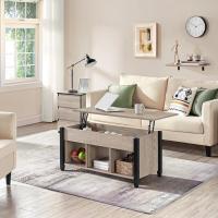 Mesa de Café Elevable con Cajón Estilo Moderno para Sala Patas de Madera Maciza - details 16