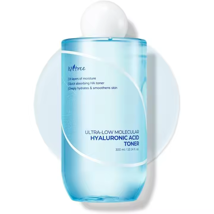 Tónico de Ácido Hialurónico Molecular ISNTREE 300ml Absorción Rápida Hidratación Profunda - 1