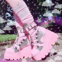 Pantalones cortos punk de suela gruesa gótica oscura para mujer, tallas grandes europeas y americanas, nuevo estilo - details 2