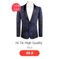 Chaleco de seda sólida para hombre, corbata de color champán, rosa, azul, verde, morado y rojo, gemelos de pañuelo, clips formales para boda y negocios - details 73