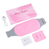 Almohadilla de calor Menstrual para mujer, masajeador eléctrico de período, alivio de cólicos vibratorios, cintura, estómago, cinturón Abdominal cálido - details 22