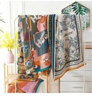 Nórdico 21 estilos Nuevos Bohemios ral impresión adulto suave gasa de algodón absorbente Toalla de baño de playa accesorios de baño 80 × 160 CM - details 1