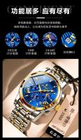 Reloj multifuncional de marca suiza para hombre nuevo reloj de cuarzo de moda a prueba de agua - details 5
