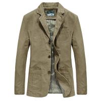 Chaqueta informal de algodón para hombre, traje de negocios para exteriores, talla grande, a la moda, otoño - details 3