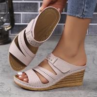Zapatillas de tacón de cuña de verano para mujer - details 3