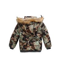Chaqueta De Algodón Grueso Para Niños Con Cara Sonriente Y Cuello Alto a Prueba De Viento Y Térmica Moda Invierno Con Mangas Largas Y Cierre De Cremallera - details 12