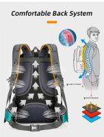 Mochila de nailon de 50L, deportes de acampada, senderismo, escalada, bolso de hombro, zapatos reflectantes, equipo, bolsa de exterior para hombres - details 5