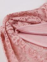 Elegante Vestido de Encaje Rosa de Cintura Alta Estilo Vintage para Mujeres en los 50s y 60s - details 7