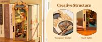 Kit de Robotime Book Nook Romance de Venecia con Luces LED Rompecabezas de Madera 3D - details 3