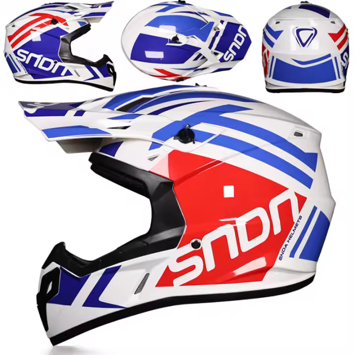 Casco motocross hombre mujer Descenso de Montaña MX Carreras de Locomotora - 1