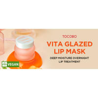 Vita Mask Exfoliante labial vegano coreano y tratamiento exfoliante durante la noche para labios secos y agrietados Hidratante, voluminizador y suavizante - Glaseado - details 1