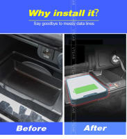 Cargador inalámbrico QI para automóvil Panel de carga rápida para teléfono móvil Accesorios de interior para Mitsubishi Xpander/ Xpander Cross 2024-2017 Normal goods Made in China - details 2