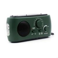Radio de Emergencia FM G8DB Manivela con Linterna LED SOS Generación de Energía Solar y Manivela - details 0